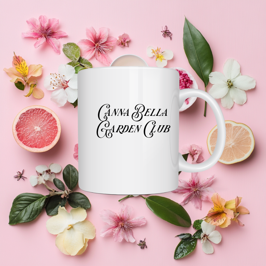 Canna Bella Garden Club Mug – Sip, Bloom, Thrive! 🌿☕